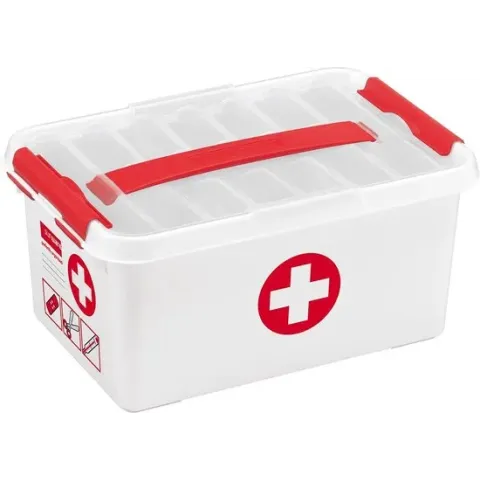 Sunware EHBO-doos - 6L - Met Tray - Wit/Rood