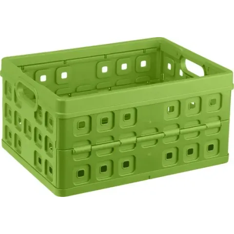 Sunware - Square vouwkrat 32L groen - 49 x 36 x 24,5 cm