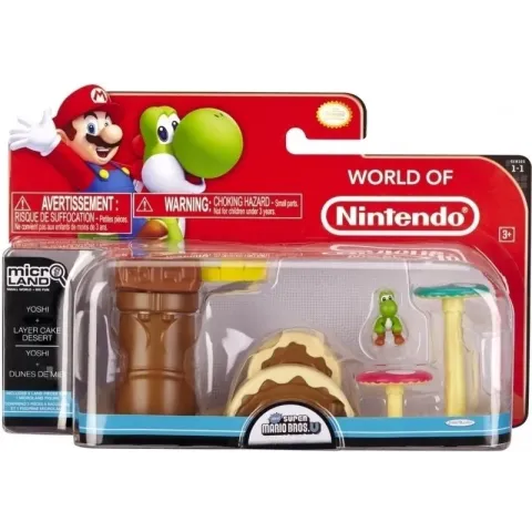 Super Mario Bros Microland Playset - Layer Cake Desert with Yoshi