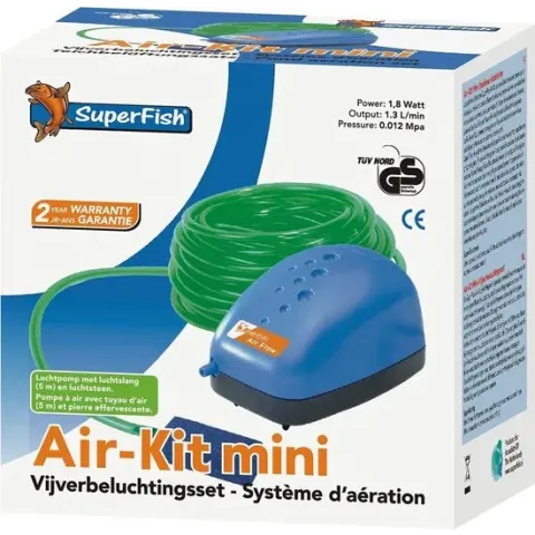 Superfish Air Kit Mini - Aquarium & Vijver - Beluchting - Met luchtsteen en 5 m luchtslang