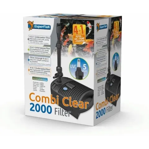 Superfish Combi Clear 2000-Uvc5w-Pomp1000l Grijs - - 0