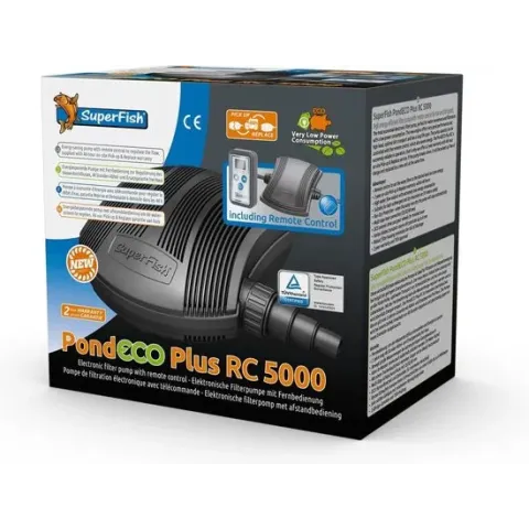 SuperFish Pond Eco Plus RC 5000 - Vijverpomp - Filterpomp - Incl. afstandbediening