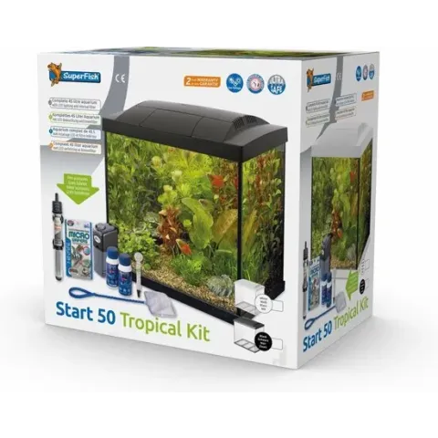 SuperFish Start 50 Tropical Kit - 48 x 28 x 37 - 50 L - Wit