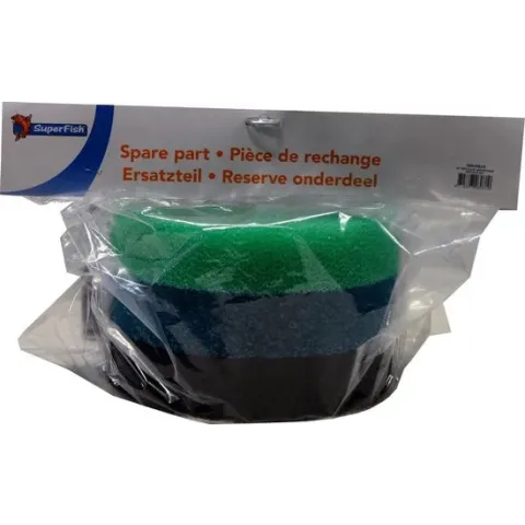 Superfish Topclear Spons Vervang Set - Filters - 41x17x50 cm 5000