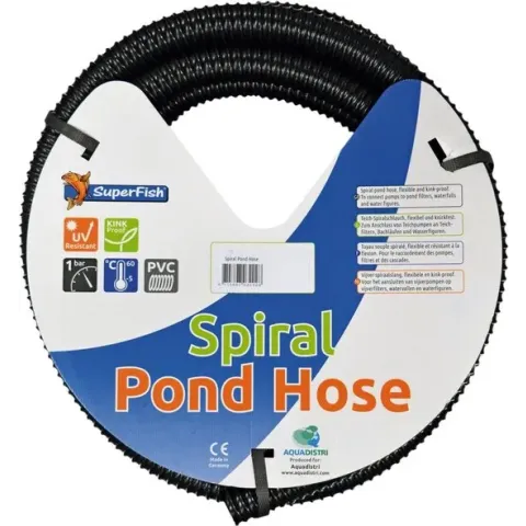 Superfish Zwarte Spiraalslang 40 mm / 10 meter