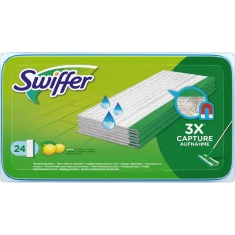 Swiffer Vloerreiniger Met Frisse Citroengeur - 24 Stuks - Navul Stofdoekjes