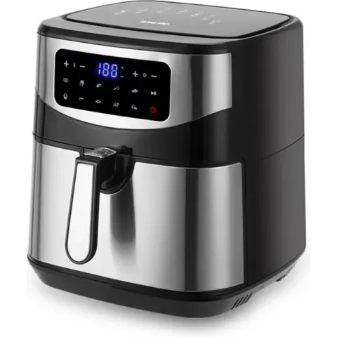 Swiss Pro+ - Airfryer 10L  XXXL - Zwart - SP-AF10L - Intelligente Heteluchtfriteuse Digitaal- 10L - XXXL - New Model 2023 - Touchscreen - TURBO Opwarmen - Piano Black - zwart - 10 liter