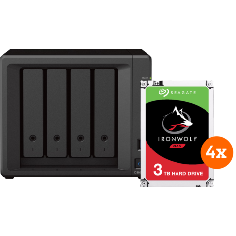 Synology DS923+ + Seagate Ironwolf 12TB (4x3TB)