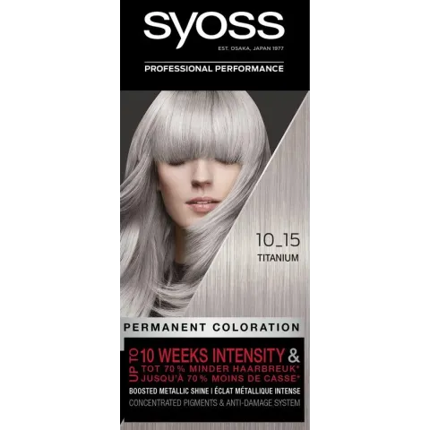 SYOSS Color baseline 10-15 Titanium haarverf - 1 stuk