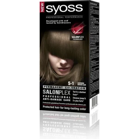 SYOSS Color baseline 5-1 Lichtbruin Haarverf - 1 stuk