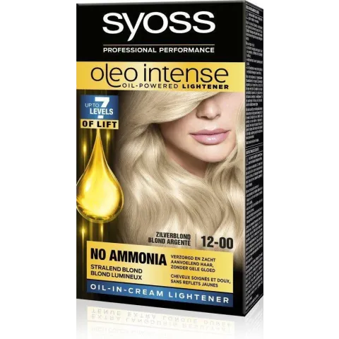 SYOSS Color Oleo Intense 12-00 Zilverblond Haarverf - 1 stuk