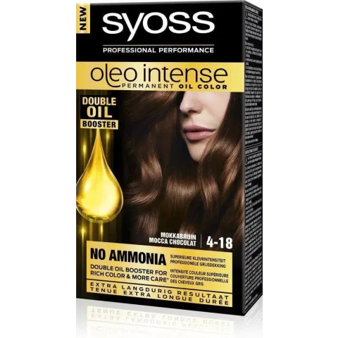SYOSS Color Oleo Intense 4-18 Mokkabruin Haarverf - 1 stuk