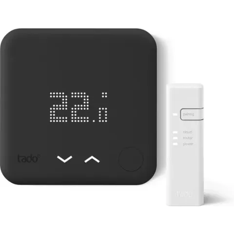 tado° Slimme Thermostaat V3+ Starterskit - Bedrade variant - Zwart