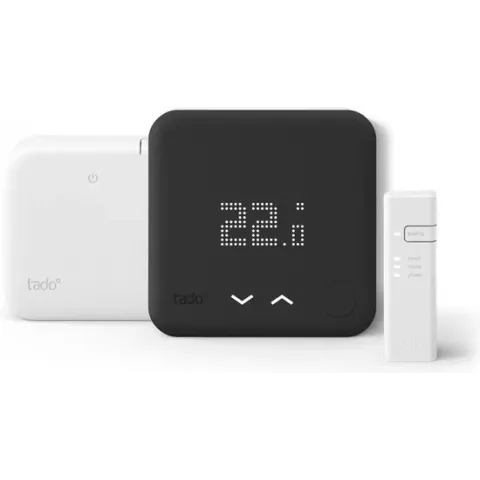 tado° Slimme Thermostaat V3+ Starterskit - Draadloze variant - Zwart