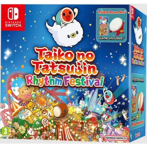 Taiko No Tatsujin Rhythm Festival + Taiko Drum Set