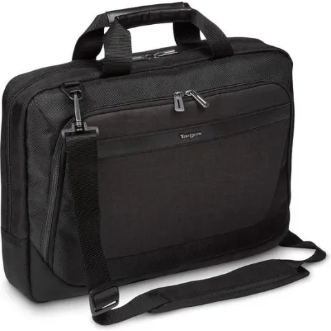 Targus CitySmart notebooktas 39,6 cm (15.6") Aktetas Zwart, Grijs