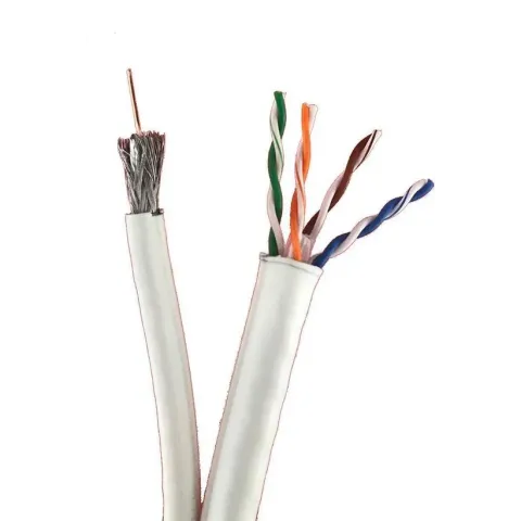 Technetix CAT6 UTP / COAX-18 Combined Installation Cable White Eca