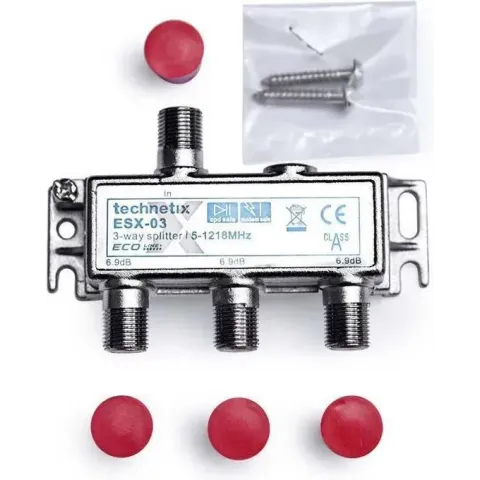 Technetix Esx-03 3-Weg Coax Schroefverdeler