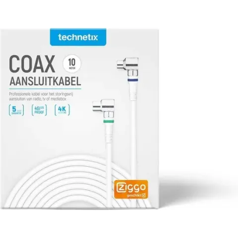 Technetix RLA++21 4G/LTE proof 4K Ultra HD IEC (m) - IEC (v) coaxkabel - 10 meter