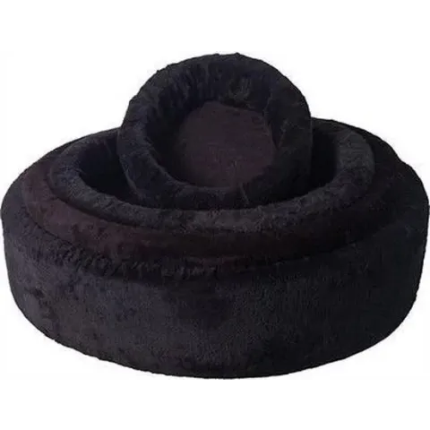 Teddy hondenmand zwart 50cm