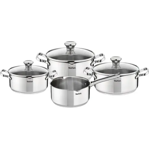 Tefal Duetto Pannenset - 4-delig - Kookpan Ø 16/20/24 cm + steelpan Ø 16 cm