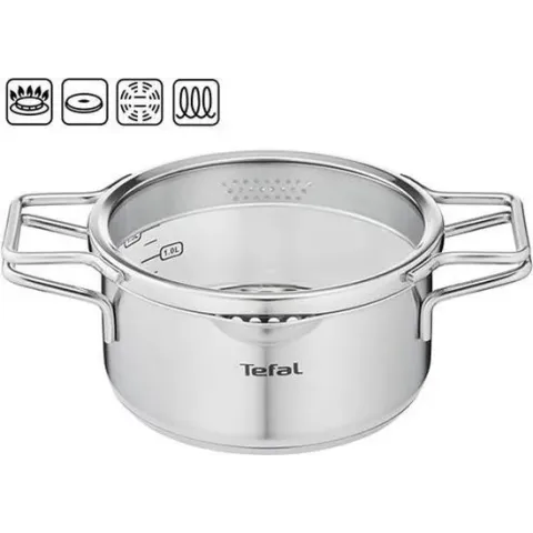 Tefal Nordica Kookpan - Ø18 cm - Eenvoudig afgieten met platte deksel