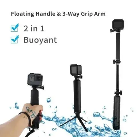 Telesin 3-WAY Selfiestick For GoPro w/ Tripod EN Bobber