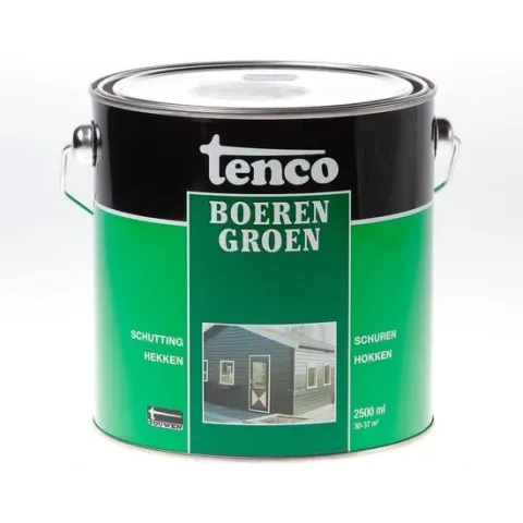 Tenco boerengroen beits - 2 5 liter