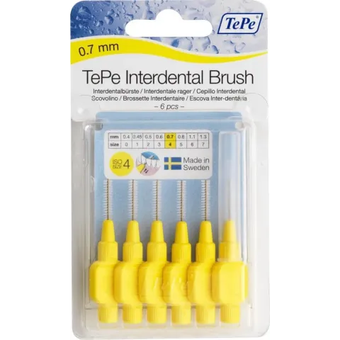 Tepe int.rager orig.0.7mm geel 6 st