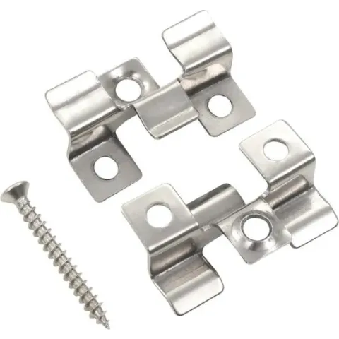 Terrasplankenklemmen met 200 schroeven roestvrij staal 100 st