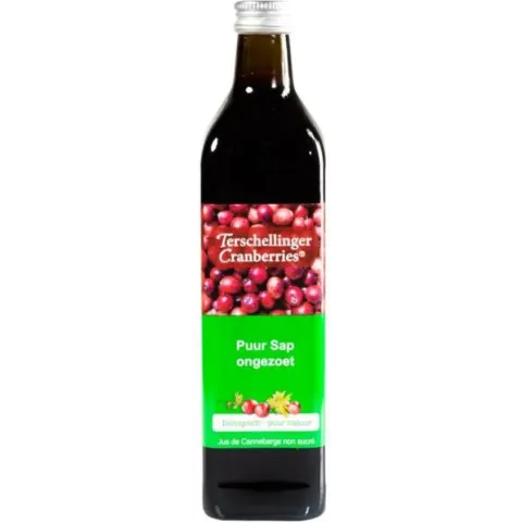 Terschellinger Cranberrysap Ongezoet Eko 750 ml
