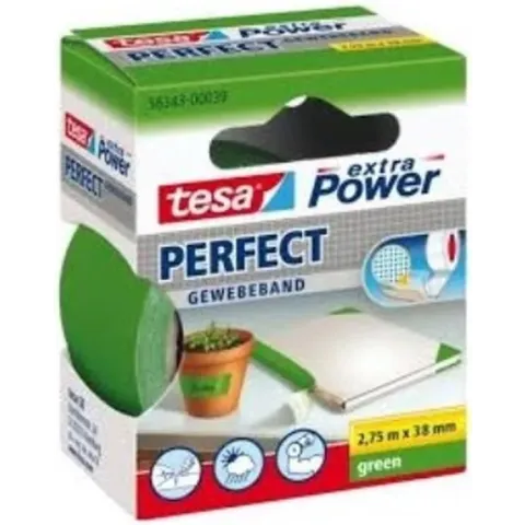 tesa PERFECT 56343-00039-03 Textieltape tesa extra Power Groen (l x b) 2.75 m x 38 mm 1 stuk(s)