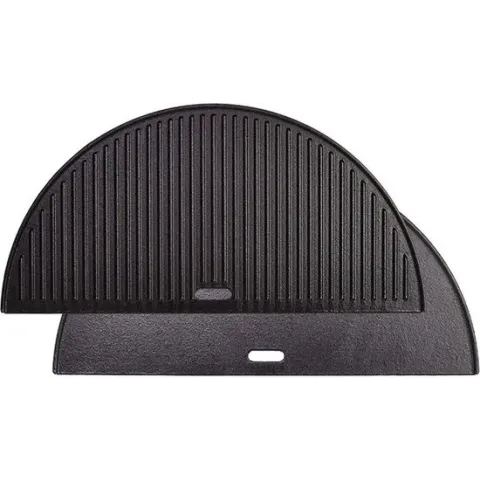 The Bastard/Grill Guru Half Moon Griddle Dubbelzijdige grillplaat Large, 46cm