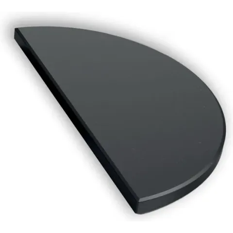 The Bastard Half Moon Stone Black Medium (1 pcs) - halve maan plate setter-heat deflector