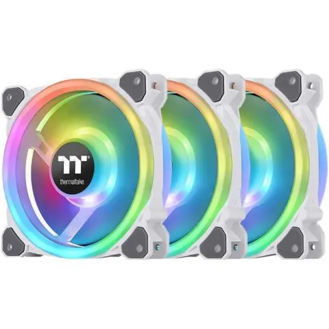 Thermaltake Riing Trio 12 RGB Radiator Fan White TT Premium Edition 3-pack incl. controller