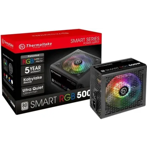 Thermaltake Smart RGB power supply unit 500 W ATX Zwart