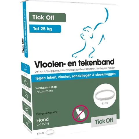 Tick Off Vlooien- en tekenband - tot 25kg - 60cm