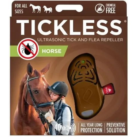 Tickless Teek En Vlo Afweer Voor Paard Bruin
