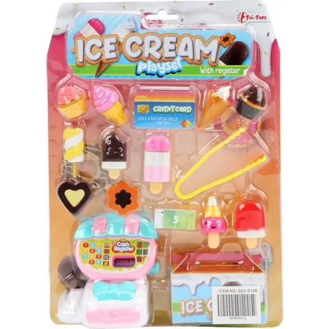 Toi Toys IJs speelset met kassa en tang