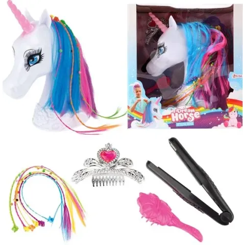 Toi-toys Kaphoofd Eenhoorn Met Accessoires 20 Cm