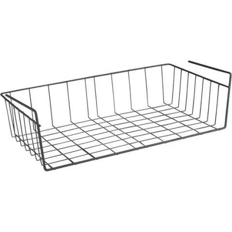Tomado  Metaltex  Hangmand zwart metaal   - Zwart - Ophangen zonder boren - 50 cm