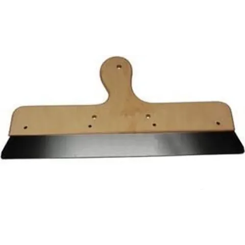 Toolland Decorateursmes 40 Cm Rvs/hout Bruin/zilver