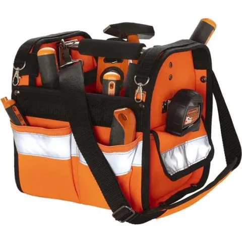 ToolPack 362.061 Distinct Hi-Vis Gereedschapstas met metalen draagbeugel - Compact