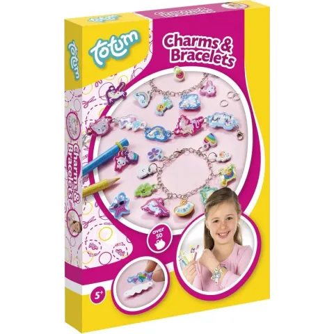 Totum kawaii bedelarmbandjes maken - 3 armbandjes - meer dan 50 bedels met vrolijke dieren en figuren