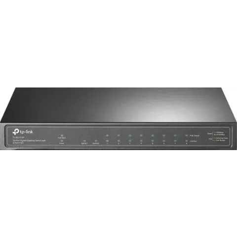 TP-LINK TL-SG1210P Gigabit Ethernet (10/100/1000) Grijs Power over Ethernet (PoE)