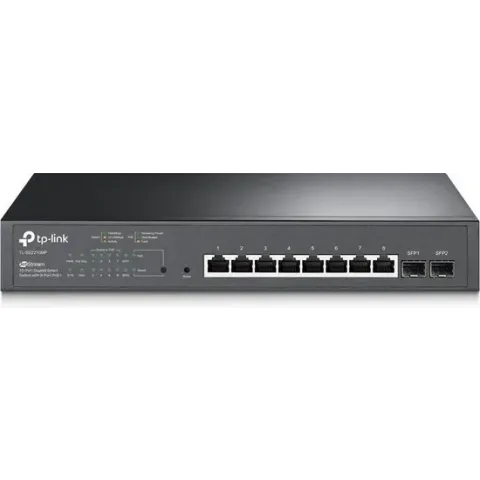 TP-LINK TL-SG2210MP netwerk-switch Gigabit Ethernet (10/100/1000) Power over Ethernet (PoE) Zwart
