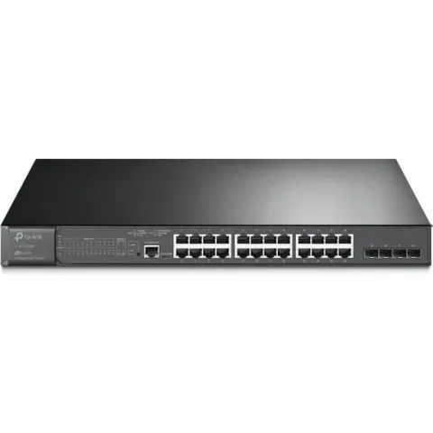 TP-LINK TL-SG3428MP netwerk-switch Managed L2/L2+ Gigabit Ethernet (10/100/1000) Zwart Power over Ethernet (PoE)