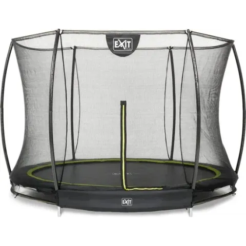 Trampoline EXIT Silhouette inground - ø244cm+net - zwart
