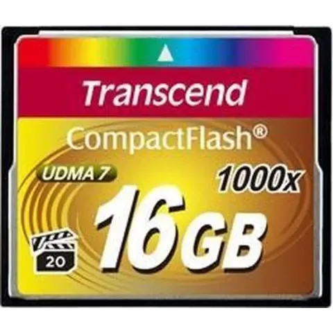 Transcend CompactFlash Card 1000x 16GB 16GB CompactFlash
