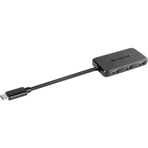Transcend TS-HUB2C 4 poorten USB 3.2 Gen 1-hub Zwart